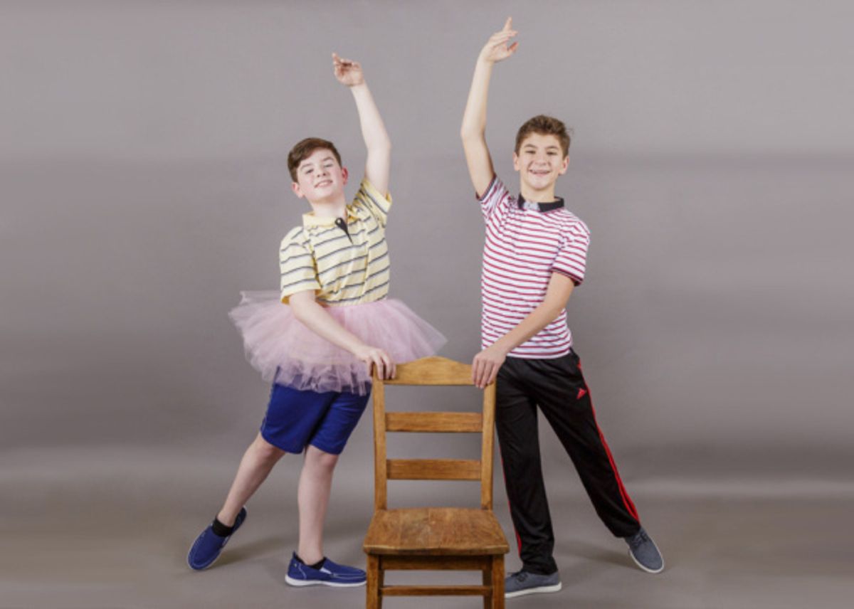 Burke Brickner (L) and Parker James Fullmore (R) play Michael and Billy Elliot, best friends who just want to express themselves.  at 