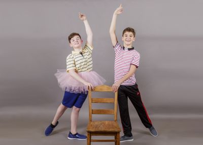 Burke Brickner (L) and Parker James Fullmore (R) play Michael and Billy Elliot, best  Photo