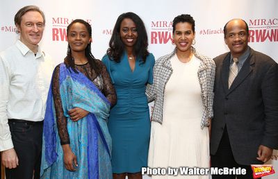 George Drance, Malaika Uwamahoro, Immaculee ILibagiza, Leslie Malaika Lewis and Allen Photo