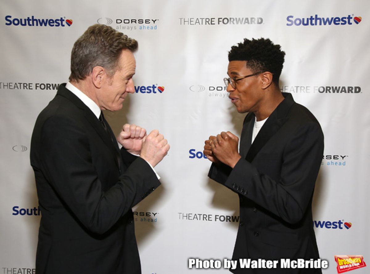 Bryan Cranston and Jeremy Pope at 