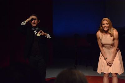 Evans Haile and Shana Farr (Director of Development) Photo