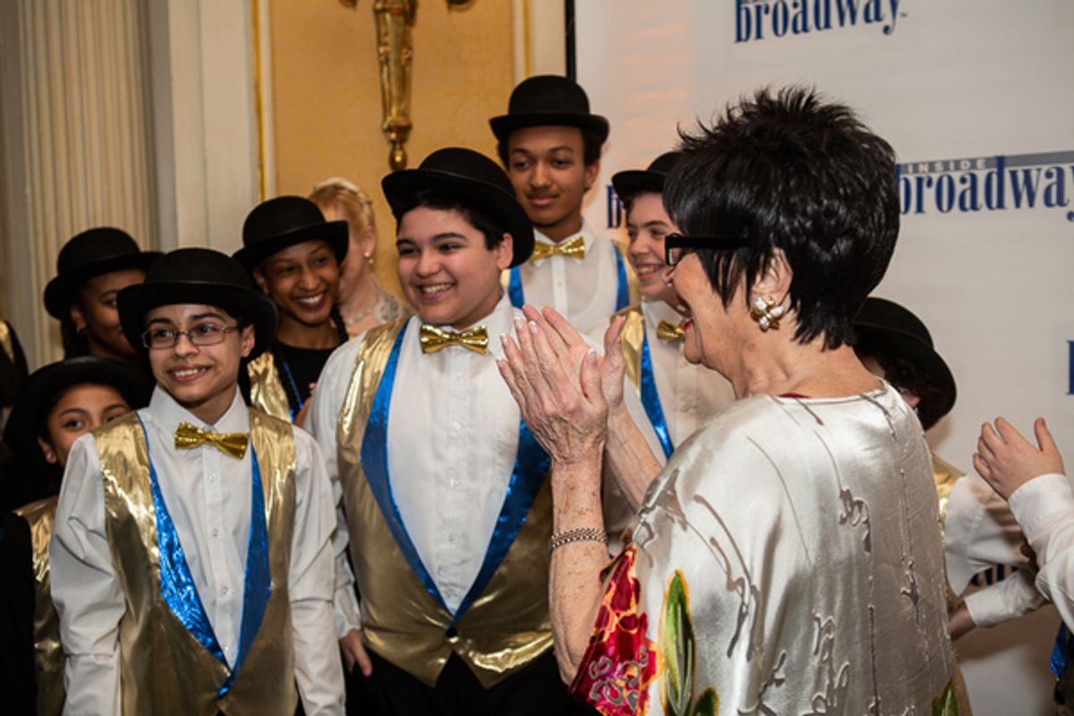 Chita Rivera and Students from IS 278 at 