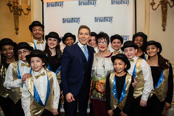 Chita Rivera, Students from IS 278, and Baruch Shemtov Photo