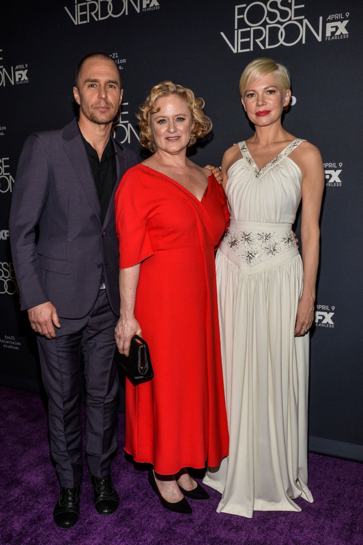Sam Rockwell, Nicole Fosse and Michelle Williams at 