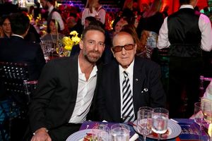 Jeff Rabhan and Clive Davis Photo