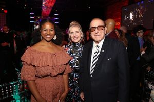 Princess Victome, Dean Allyson Green and Clive Davis Photo