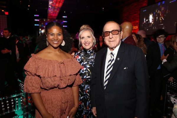 Princess Victome, Dean Allyson Green and Clive Davis Photo