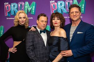 Angie Scworer, Brooks Ashmanskas, Beth Leavel, and Christopher Sieber Photo