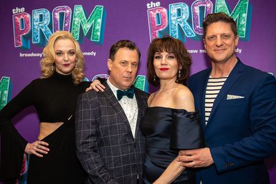 Angie Scworer, Brooks Ashmanskas, Beth Leavel, and Christopher Sieber Photo