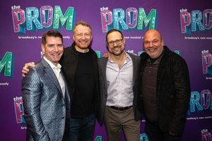 Chad Beguelin, Bob Martin, Matthew Sklar, and Casey Nicholaw Photo