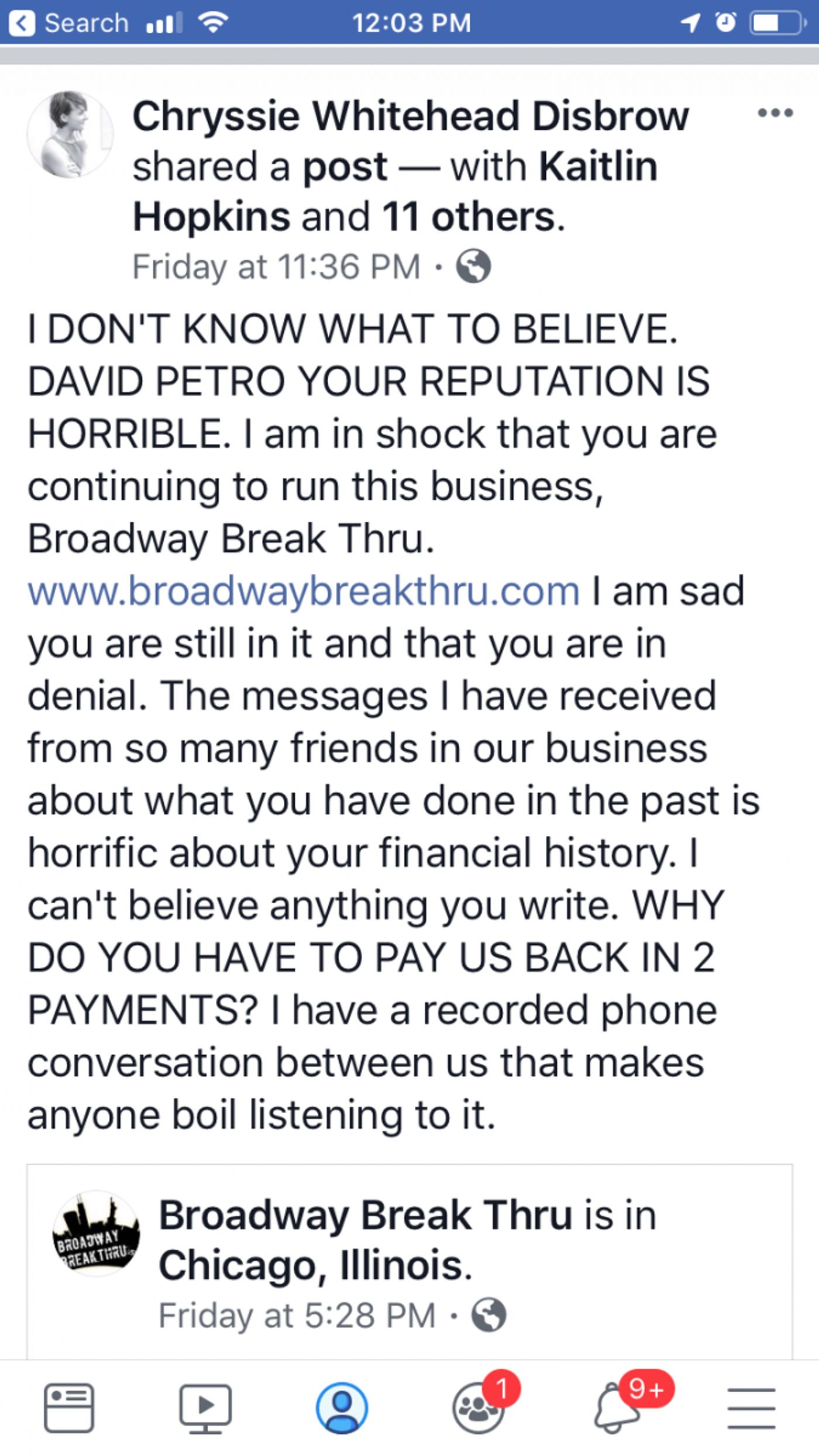 BWW Exclusive: David Petro's Broadway Break Thru Failed to Pay Instructors, Suspends College Program for 2019  Image