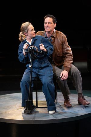 Morgan Hallett as Jerrie Cobb and Peter Rini as Jack Ford @ BroadwayWorld Morgan Hallett as Jerrie Cobb and Peter Rini as Jack Ford Photo