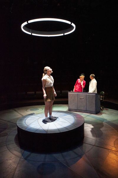Morgan Hallett as Jerrie Cobb, Mary Beth Fisher as Jackie Cochran, and Matthew Boston Photo