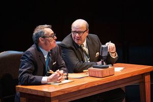 (from left) Matthew Boston as Congressman Waggonner and Michael Pemberton as Congressman Anfuso @ BroadwayWorld (from left) Matthew Boston as Congressman Waggonner and Michael Pemberton as Congress Photo