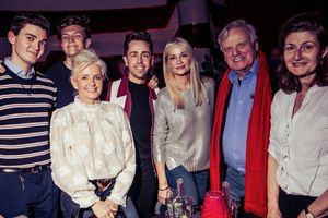 Guests Gabriel Lindsay, Charlie Lindsay, Sally Lindsay, Nick Butcher, Lisa Keating, Sir Michael Grade and Francesca Grade. @ BroadwayWorld Guests Gabriel Lindsay, Charlie Lindsay, Sally Lindsay, Nick Butcher, Lisa Keating, S Photo