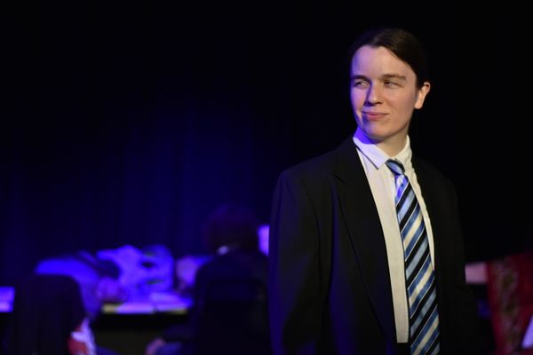 Rebecca Maxfield as Ronald Reagan Photo