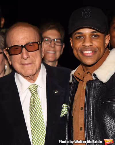 Clive Davis and Jeremy Pope  Photo