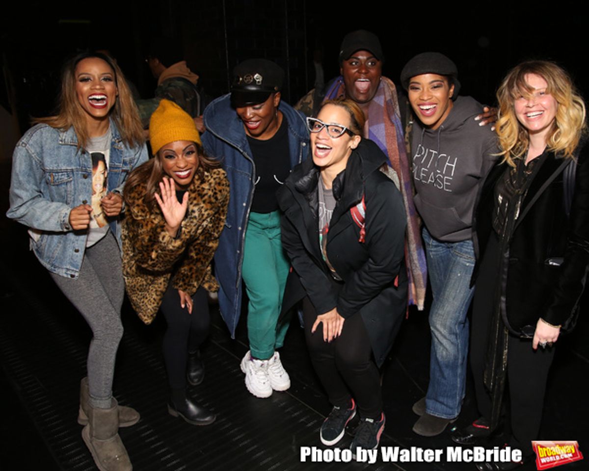 Taylor Symone Jackson, Marie Woods, Nasia Thomas, Danielle Brooks, Dascha Polanco, Rashidra Scott and Natasha Lyonne at 