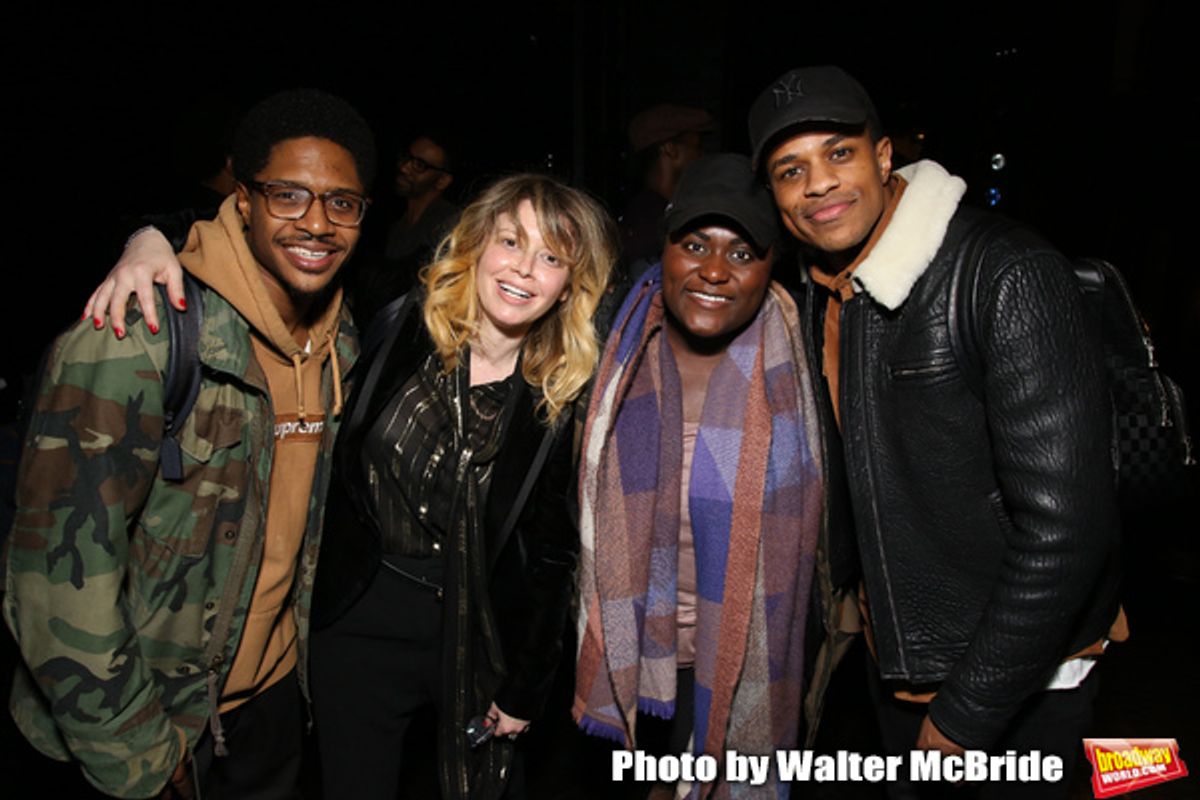 Ephraim Sykes, Natasha Lyonne, Danielle Brooks and Jeremy Pope at 