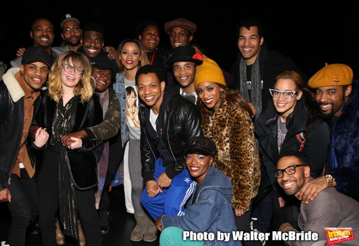 Natasha Lyonne, Danielle Brooks and Dascha Polanco with the cast and crew at 