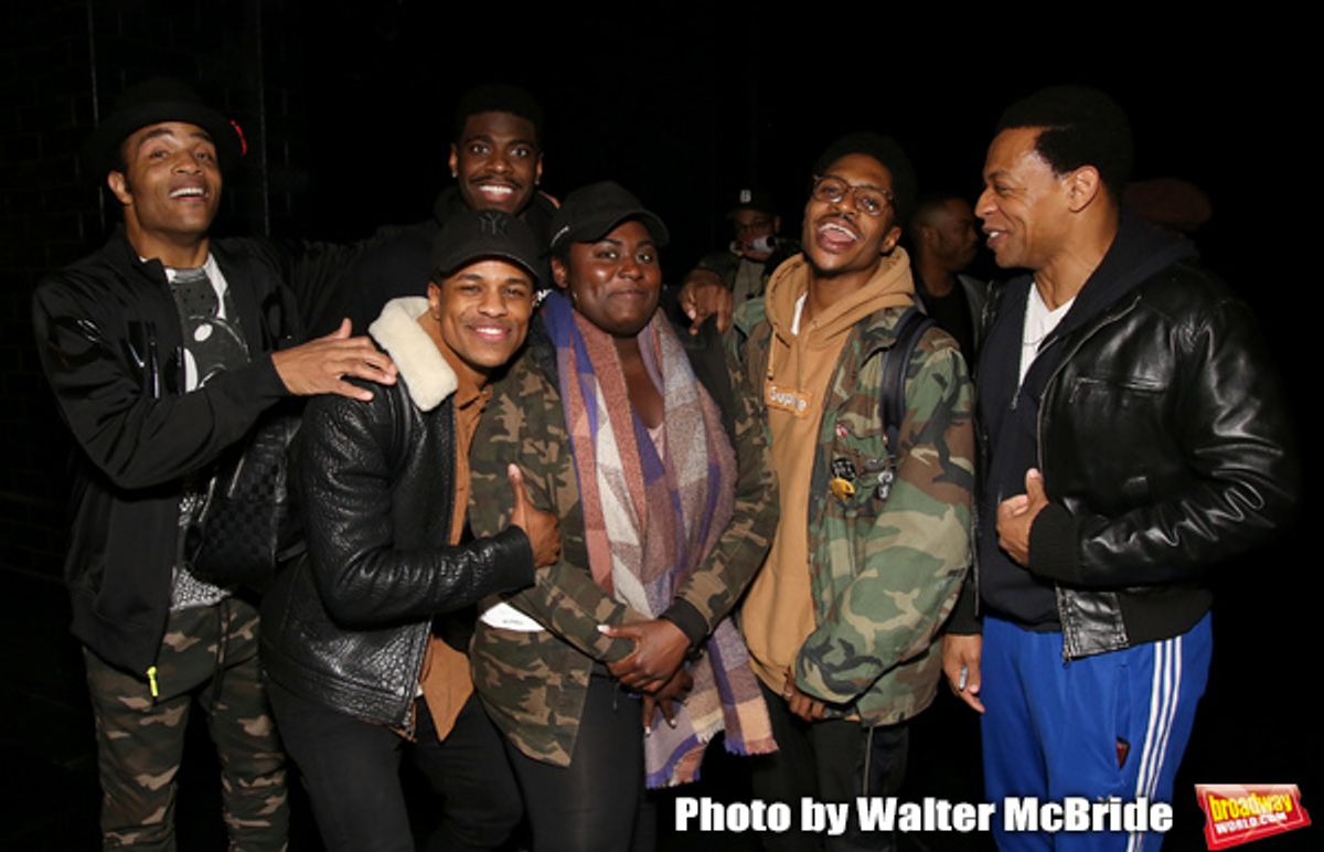 James Harkness, Jeremy Pope, Jawan M. Jackson, Danielle Brooks, Ephraim Sykes and Derrick Baskin at 