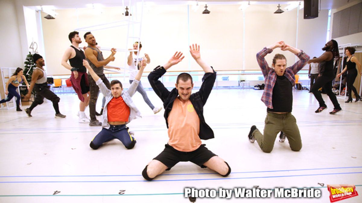 Nick Martinez, Wesley Taylor and Kaleb Wells with cast at 