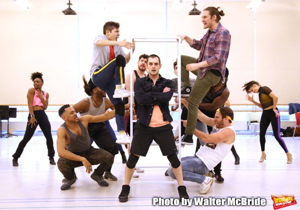 Nick Martinez, Wesley Taylor and Kaleb Wells with cast  at 