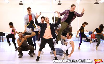 Nick Martinez, Wesley Taylor and Kaleb Wells with cast  Photo