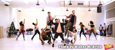 Nick Martinez, Wesley Taylor and Kaleb Wells with cast  Photo