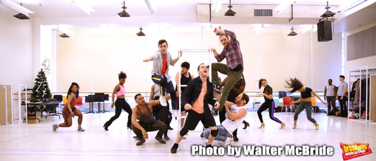 Nick Martinez, Wesley Taylor and Kaleb Wells with cast  at 