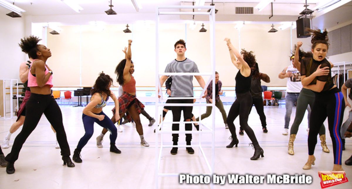 Casey Cott and cast at 