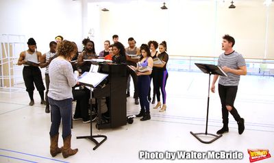 Casey Cott with cast  Photo