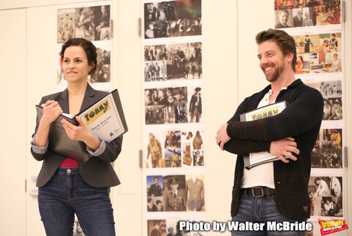 Mandy Gonzalez and Christian Borle at 