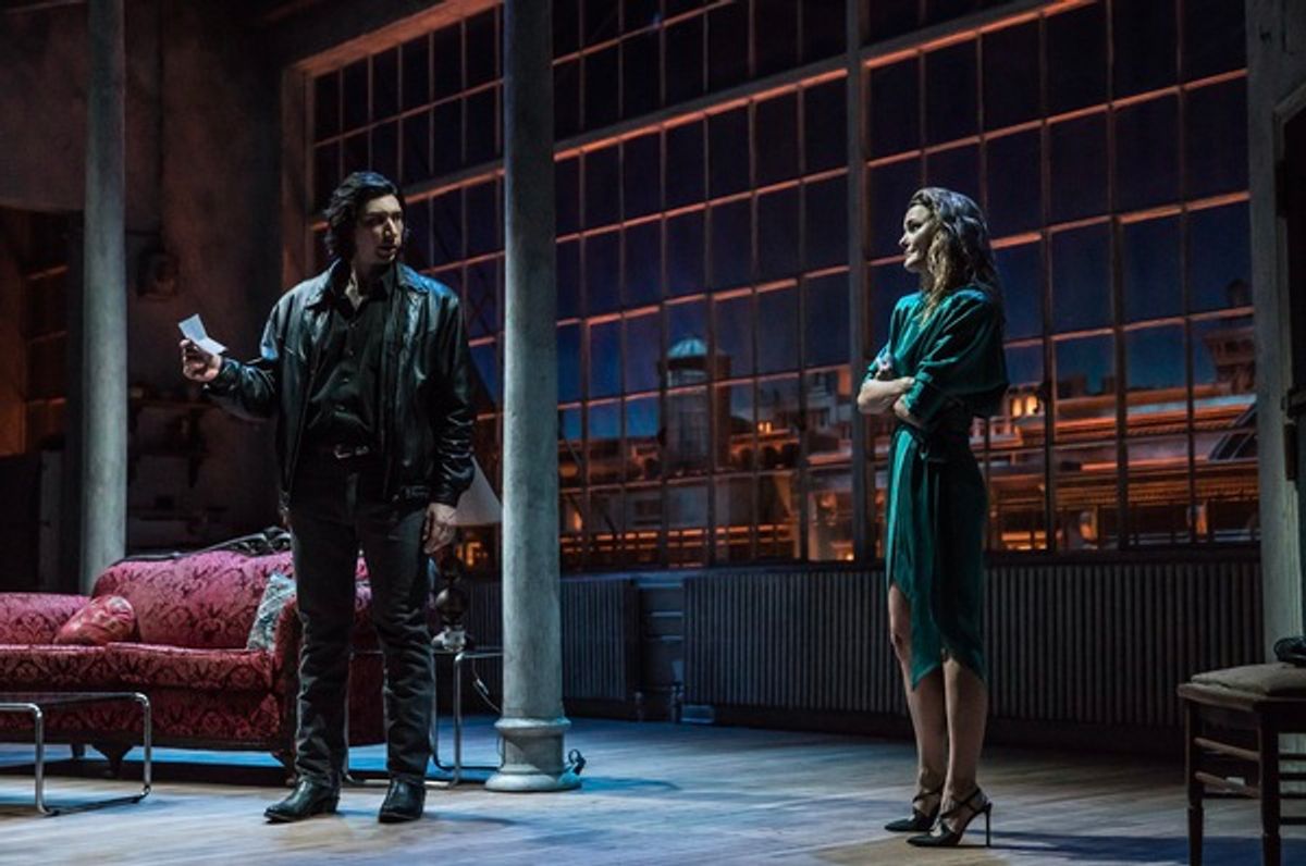 Adam driver and Keri Russell at 