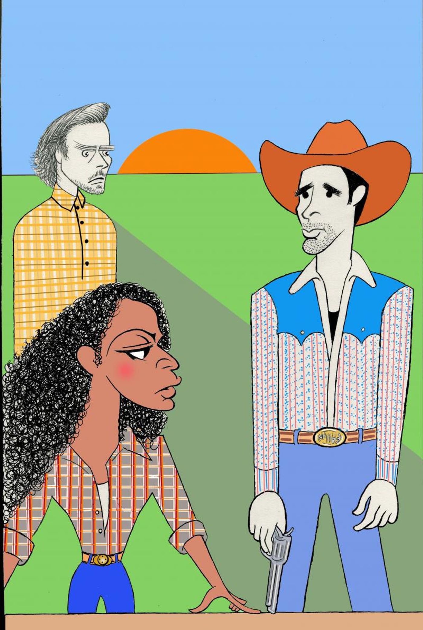 BWW Exclusive: Ken Fallin Draws the Stage - OKLAHOMA!  Image