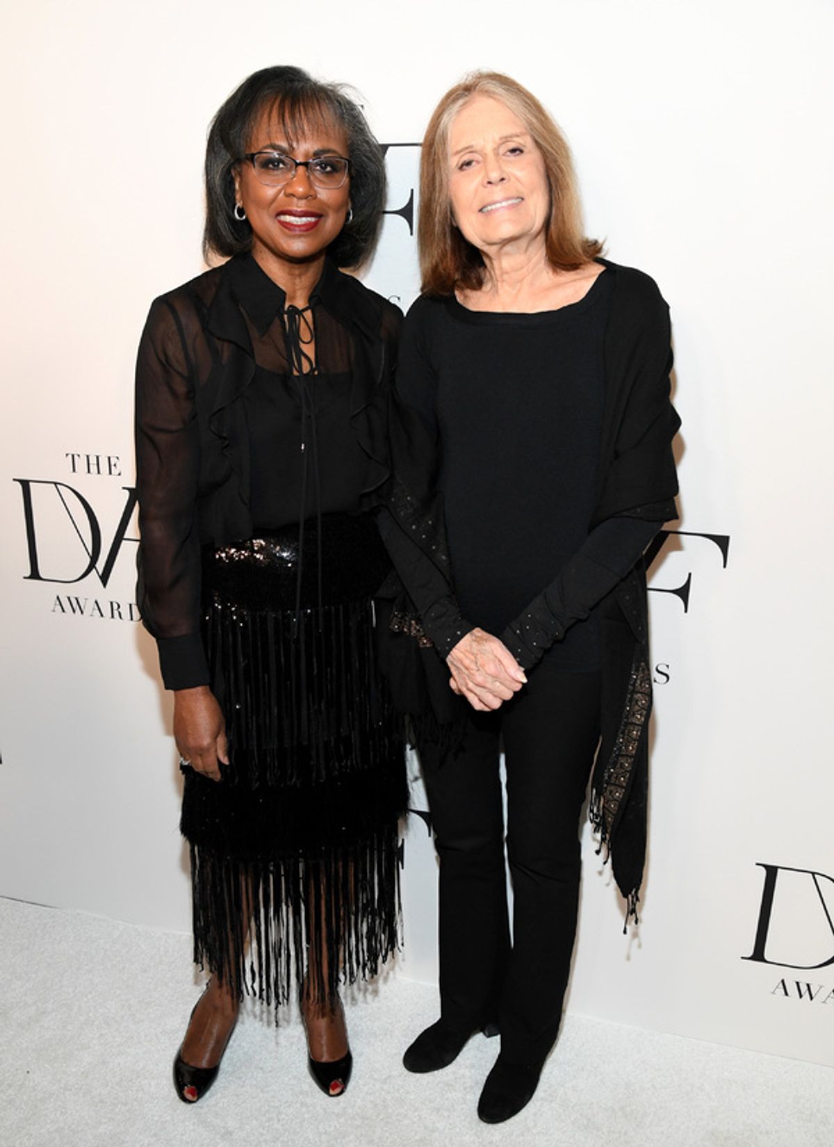 Anita Hill and Gloria Steinem  at 