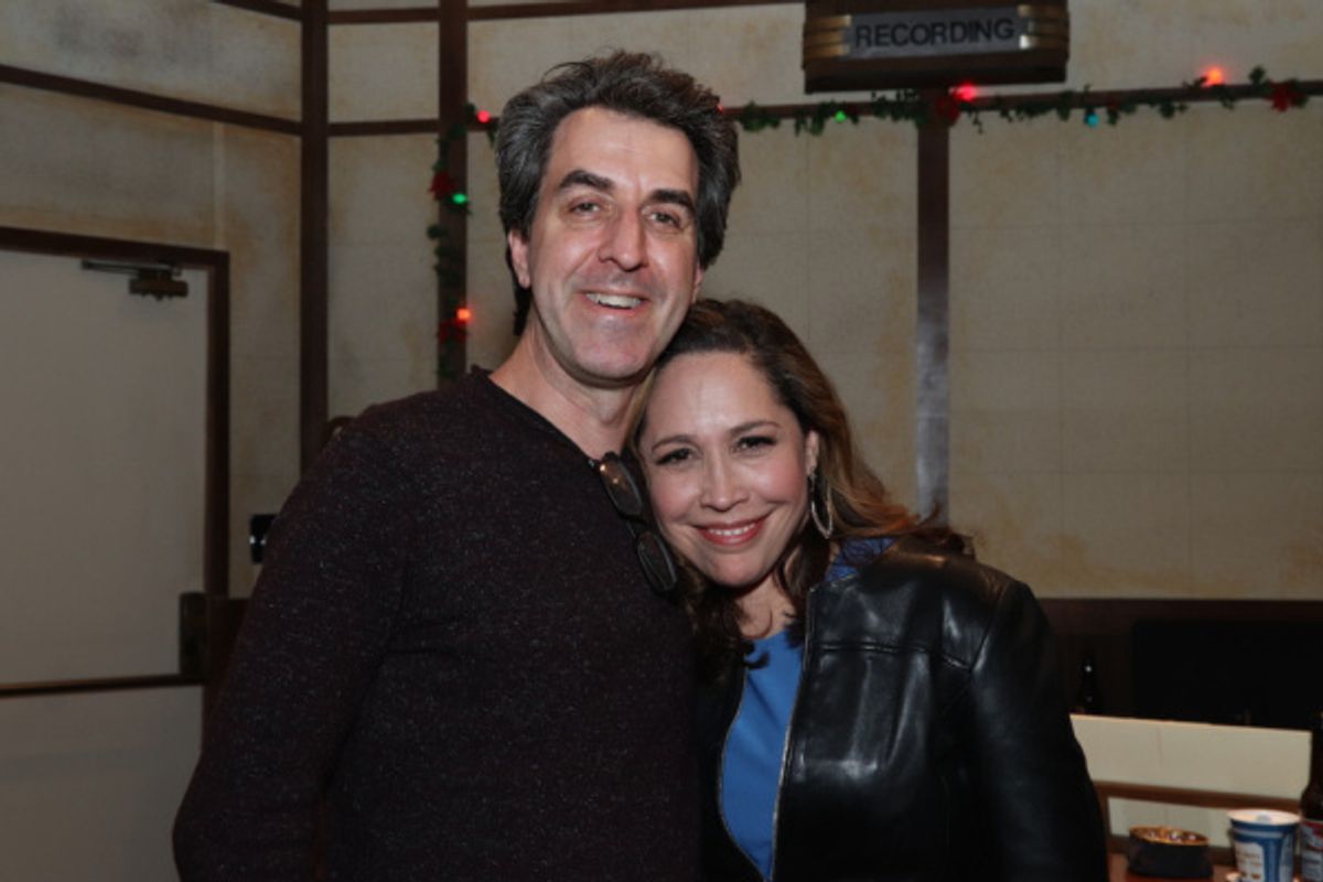 Jason Robert Brown and Andrea Burns at 