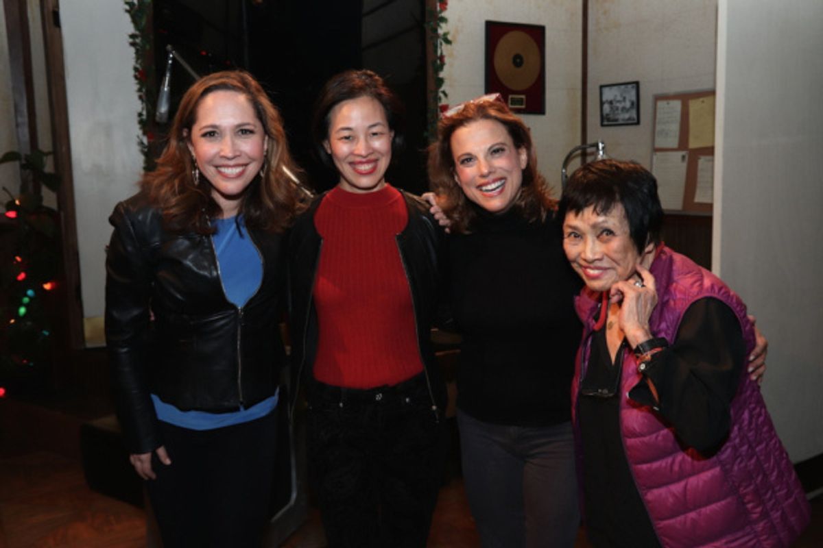 Andrea Burns, Lia Chang, Andrea Bianchi and Pat Suzuki. Photo by Garth Kravits at 