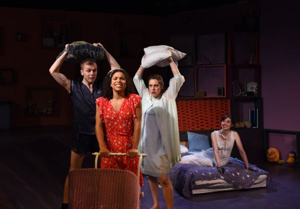 John (Tyler Anthony Smith) and Helen (Elise Marie Davis) react to a stranger in their Photo