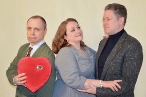 Chris Harcum, Heather E. Cunningham, and Robert Franklin Neill. @ BroadwayWorld Chris Harcum, Heather E. Cunningham, and Robert Franklin Neill. Photo