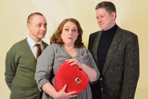 Chris Harcum, Heather E. Cunningham, and Robert Franklin Neill. @ BroadwayWorld Chris Harcum, Heather E. Cunningham, and Robert Franklin Neill. Photo