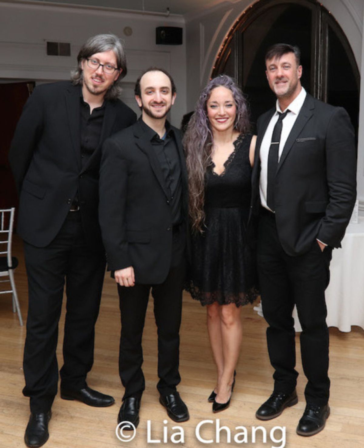 The band: Brian Sanders, Andy Roninson, Kiki Enomoto and Matt Scharglass at 