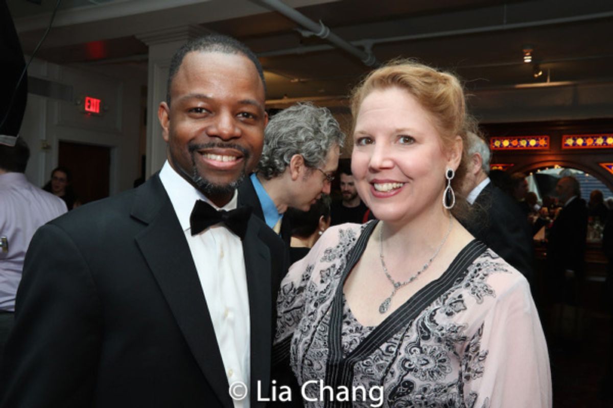 Prospect''s Board President Jesse Kearney  with Producing Artistic Director Cara Reichel at 