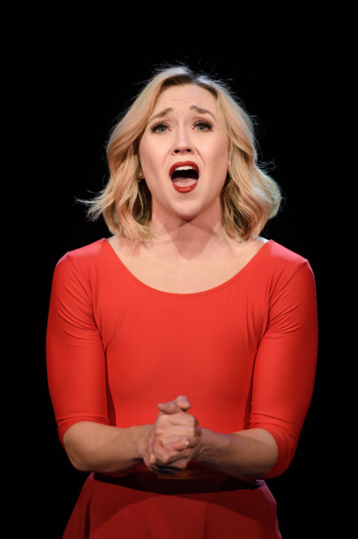 Laura Savage as Cassie Ferguson in A CHORUS LINE from Porchlight Music Theatre at 