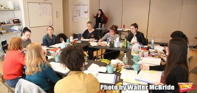 Erica Schmidt with cast Photo