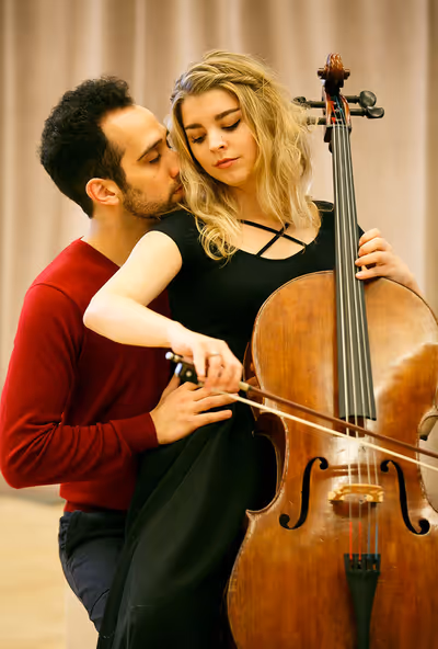 Sydney Shepherd and George Abud Photo