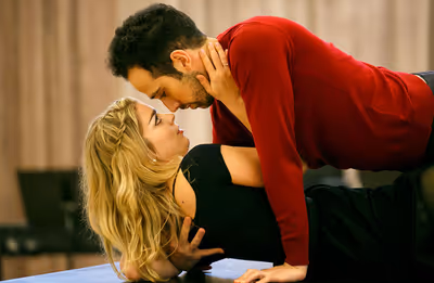 Sydney Shepherd and George Abud Photo