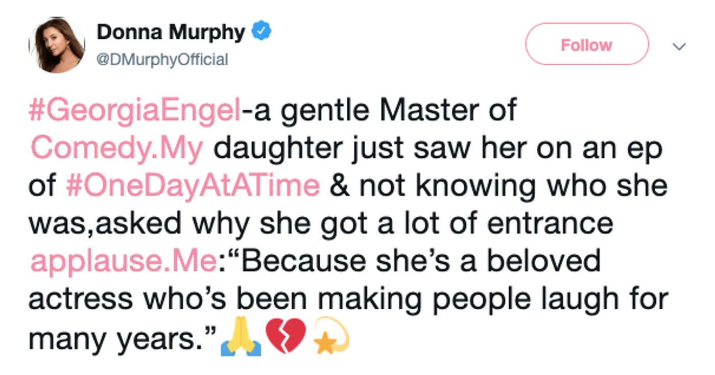 Social Roundup: Broadway and Hollywood Remember Georgia Engel Social Roundup: Broadway and Hollywood Remember Georgia Engel Image