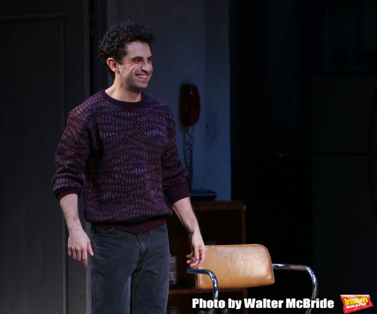 Brandon Uranowitz during the Broadway Opening Night Curtain Call for Landford Wilson's 'Burn This'  at Hudson Theatre on April 15, 2019 in New York City. at 