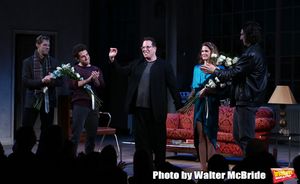 David Furr, Brandon Uranowitz, Michael Mayer, Keri Russell and Adam Driver  Photo